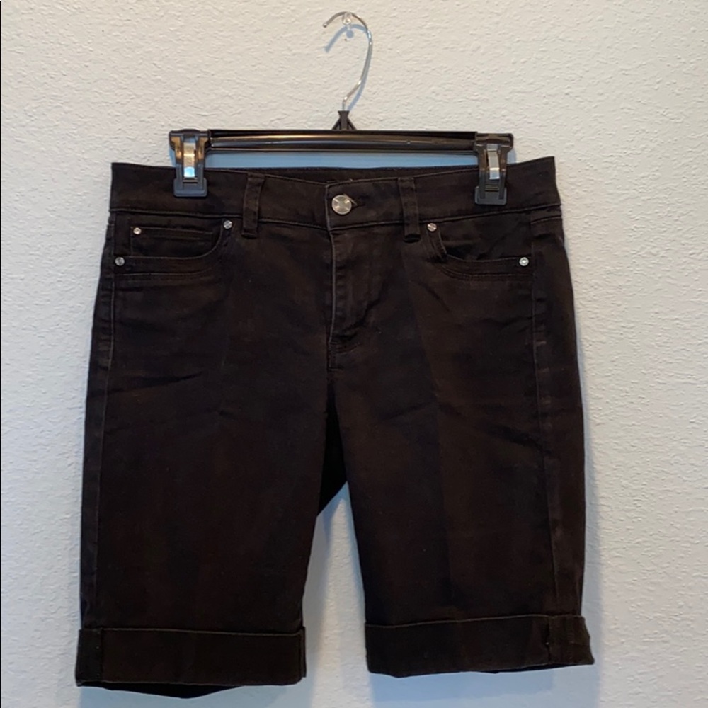 WHBM black Bermuda shorts